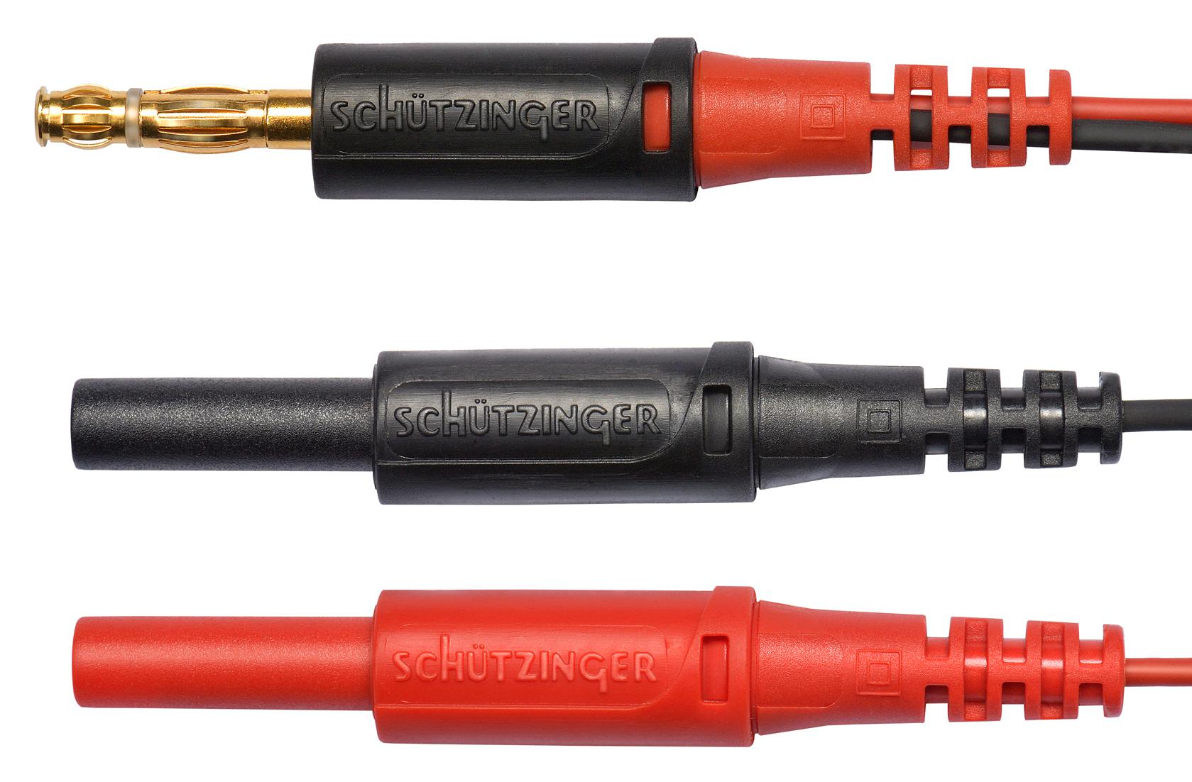 SCHUTZINGER AL 8618 / 2X0.5 / 10 / SW-RT Cables De Prueba Banana