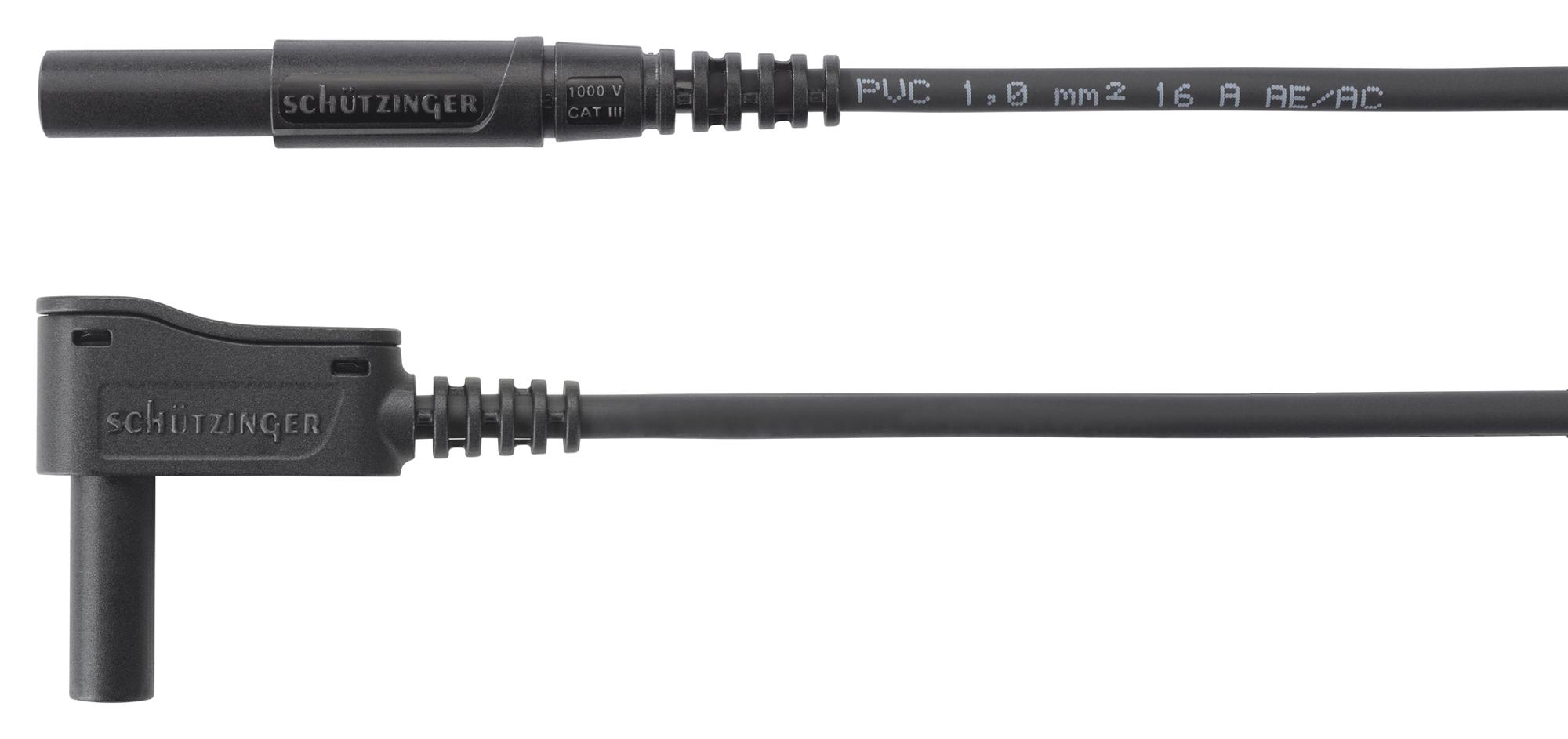 SCHUTZINGER MSWFK A341 / 1 / 50 / SW Cables De Prueba Banana