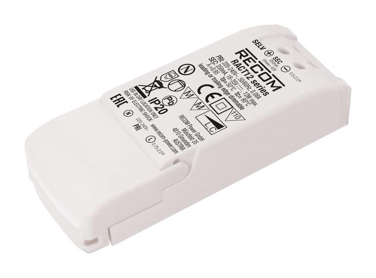 RECOM POWER RACT12-300 Fuentes De Alimentación Para LED AC / DC