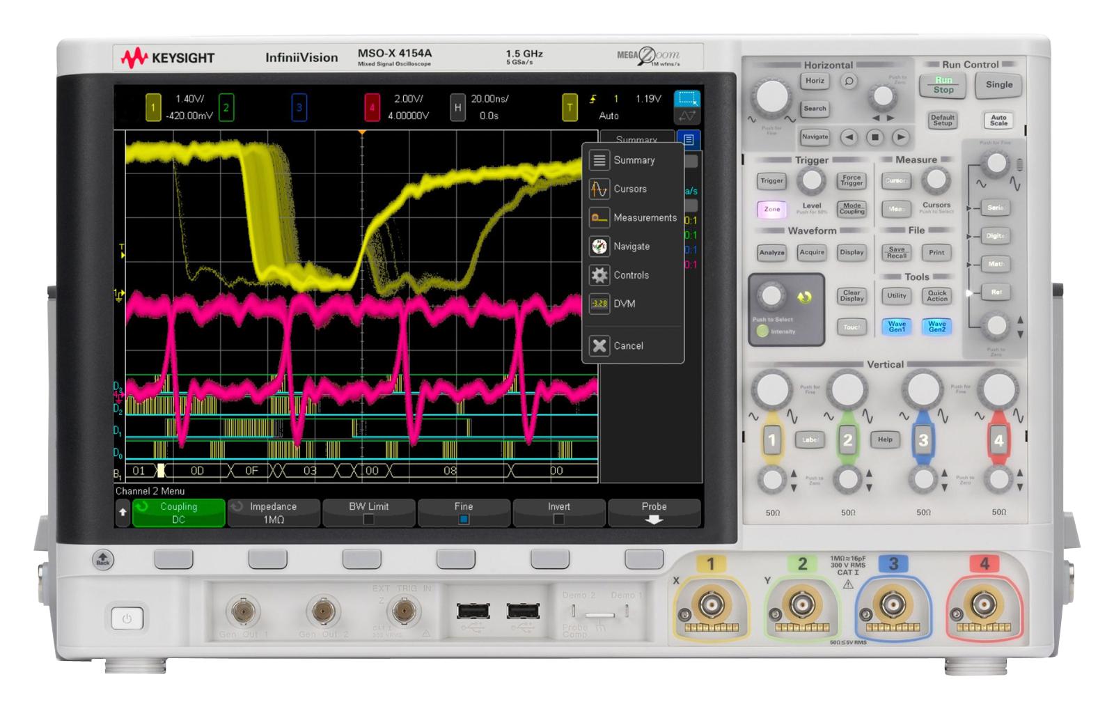 KEYSIGHT TECHNOLOGIES MSOX4154A Osciloscopios De Señal Mixta / Dominio Mixto (MSO/MDO)