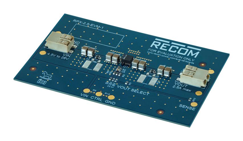 RECOM POWER RPX-2.5-EVM-1 Kits De Desarrollo Para Gestión De Alimentación - DC / DC