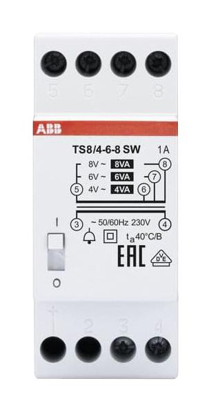 ABB TS8/4-6-8SW Transformadores De Montaje En Carril DIN