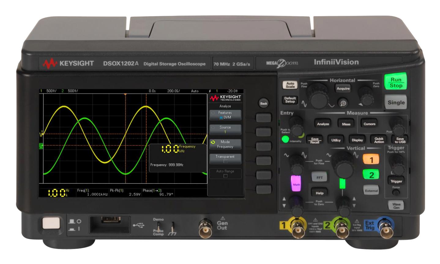 KEYSIGHT TECHNOLOGIES DSOX1202A / DSOX1202A-100 Osciloscopios De Señal Digital / Fósforo Digital (DSO/DPO)