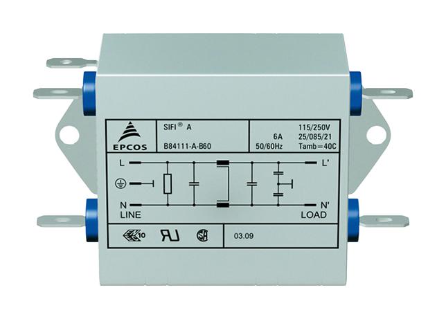 EPCOS B84111A0000B110 Filtros Para Línea De Alimentación