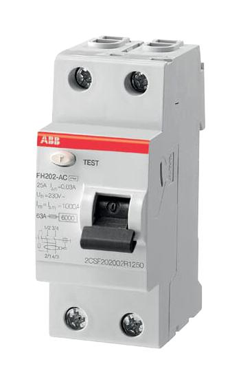 ABB 2CSF202006R1630 Disyuntores RCBO, RCD, GFCI, AFDD