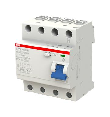 ABB 2CSF204001R1250 Disyuntores RCBO, RCD, GFCI, AFDD