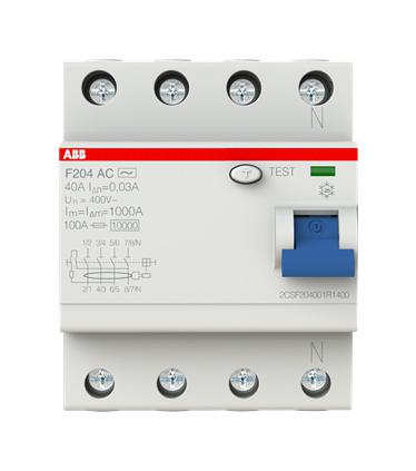 ABB 2CSF204001R1400 Disyuntores RCBO, RCD, GFCI, AFDD