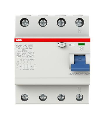 ABB 2CSF204001R3630 Disyuntores RCBO, RCD, GFCI, AFDD