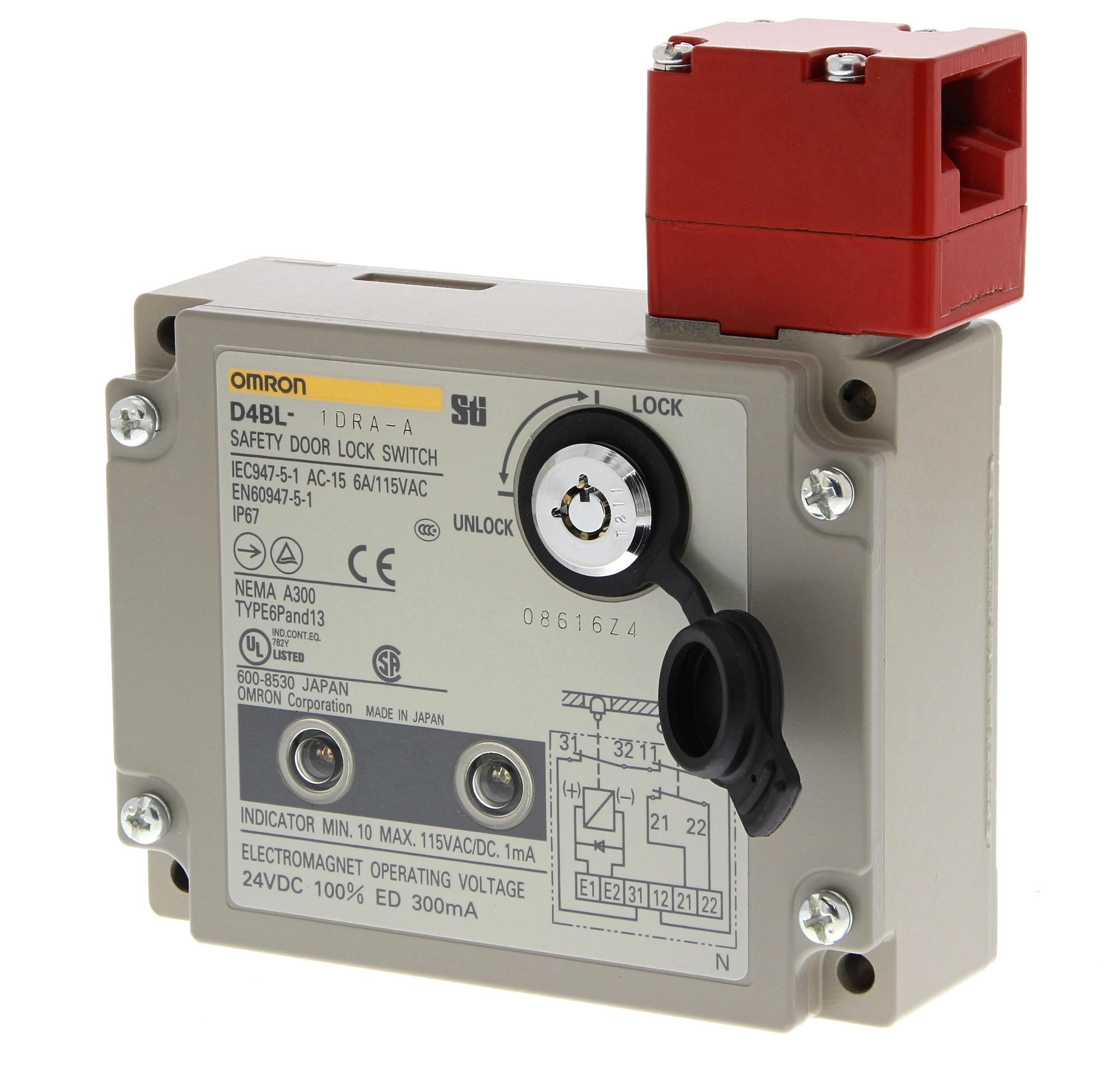 OMRON INDUSTRIAL AUTOMATION D4BL-1CRA-A Interruptores Con Enclavamiento De Seguridad