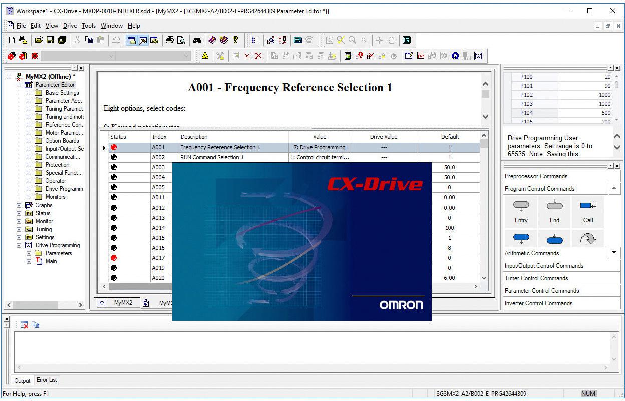 OMRON INDUSTRIAL AUTOMATION CX-DRIVE 2.9 Software Y Kits De Iniciación