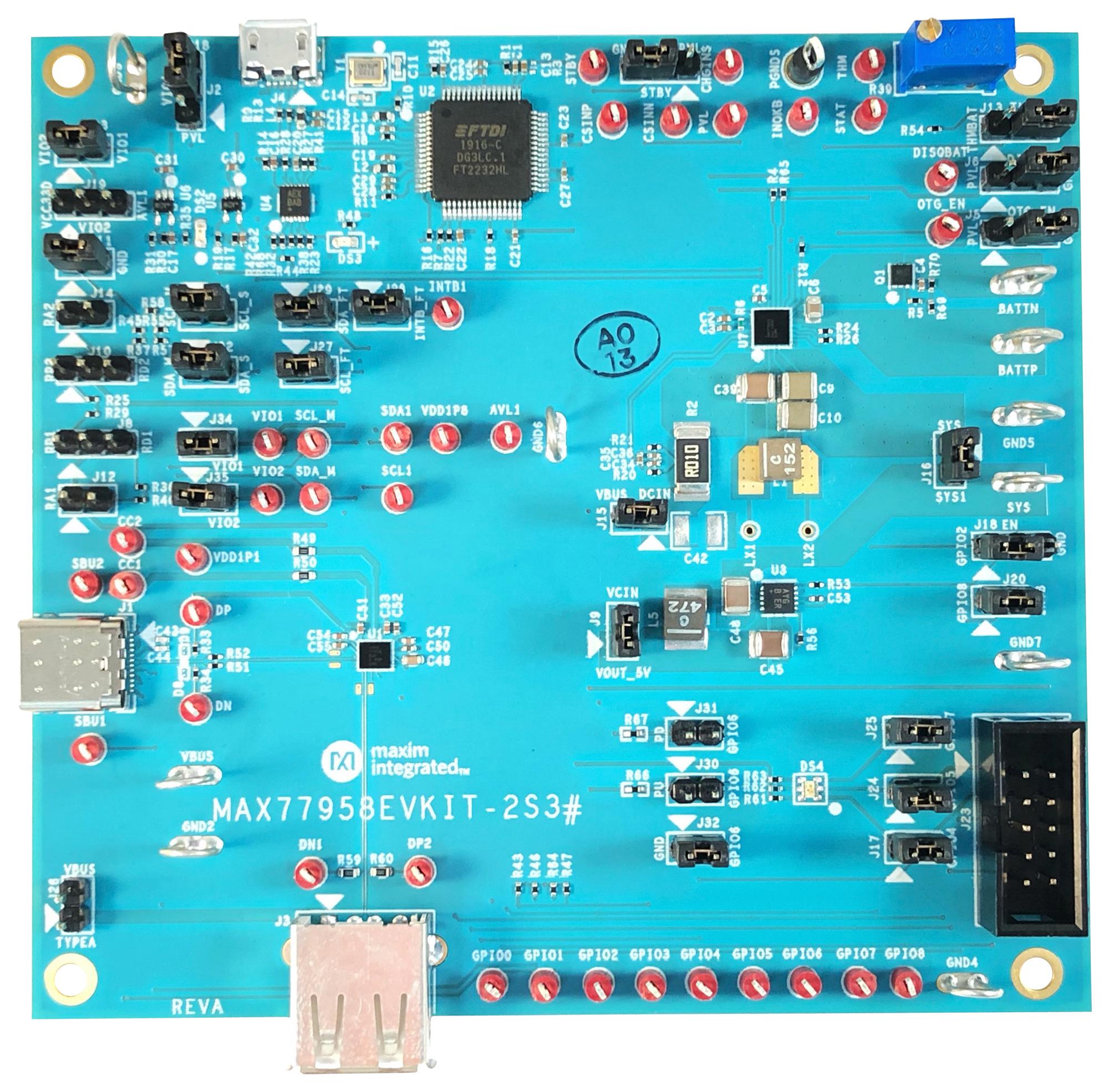 ANALOG DEVICES MAX77958EVKIT-2S3# Kits De Desarrollo Para Gestión De Alimentación - DC / DC