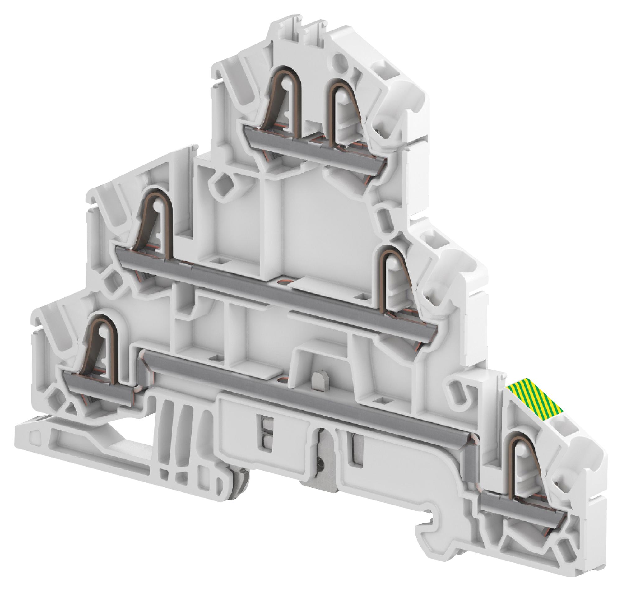 ENTRELEC - TE CONNECTIVITY 1SNK705512R0000 Bloques De Terminales Para Montaje En Carril DIN