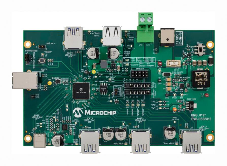 MICROCHIP EVB-USB5816 Kits De Desarrollo Para Interfaz / Comunicaciones