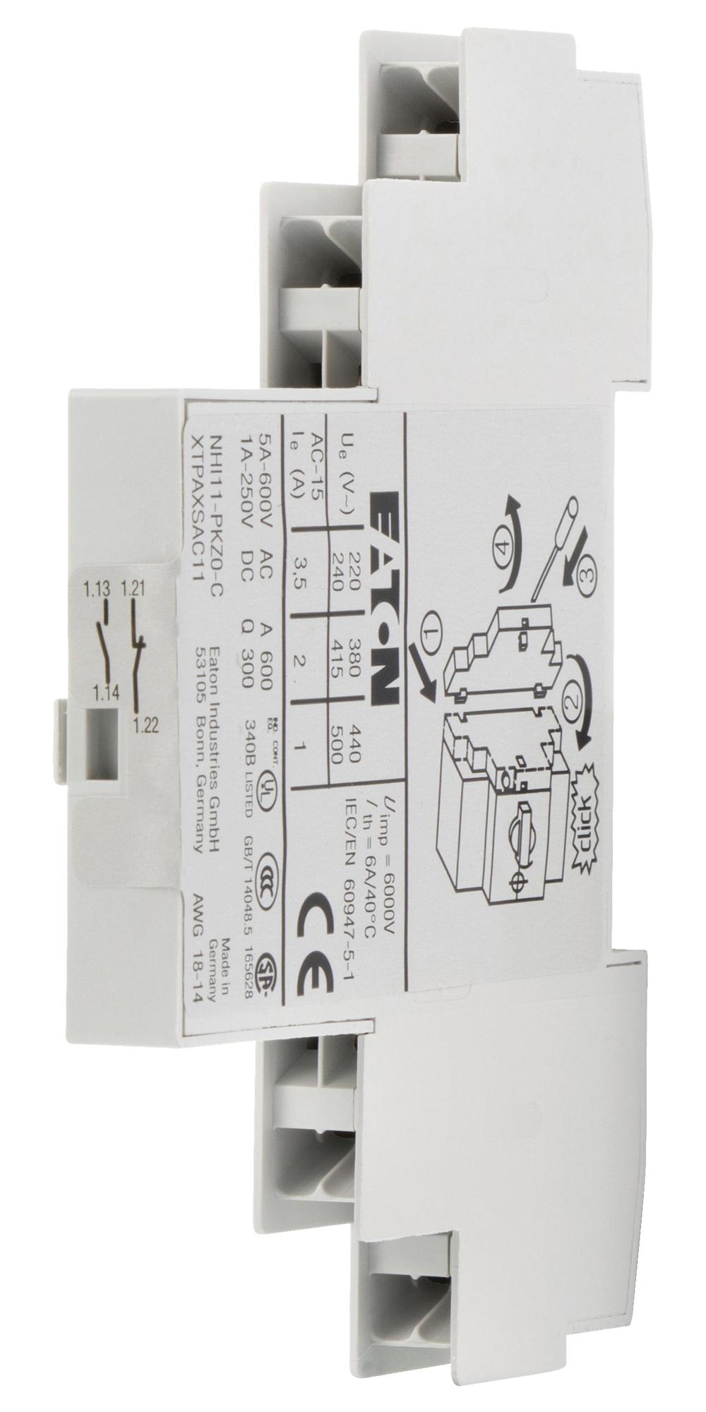 EATON MOELLER NHI11-PKZ0-C Accesorios Para Disyuntores