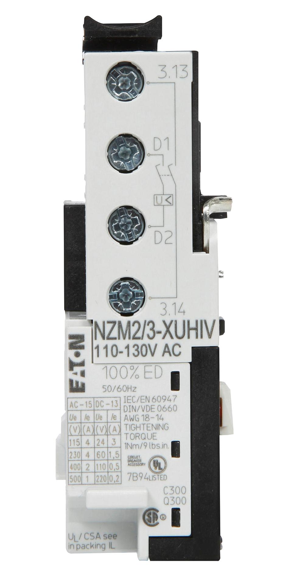 EATON MOELLER NZM2/3-XUHIV208-240AC Accesorios Para Disyuntores