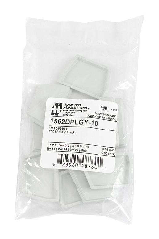 HAMMOND 1552DPLGY-10 Paneles Para Carcasas