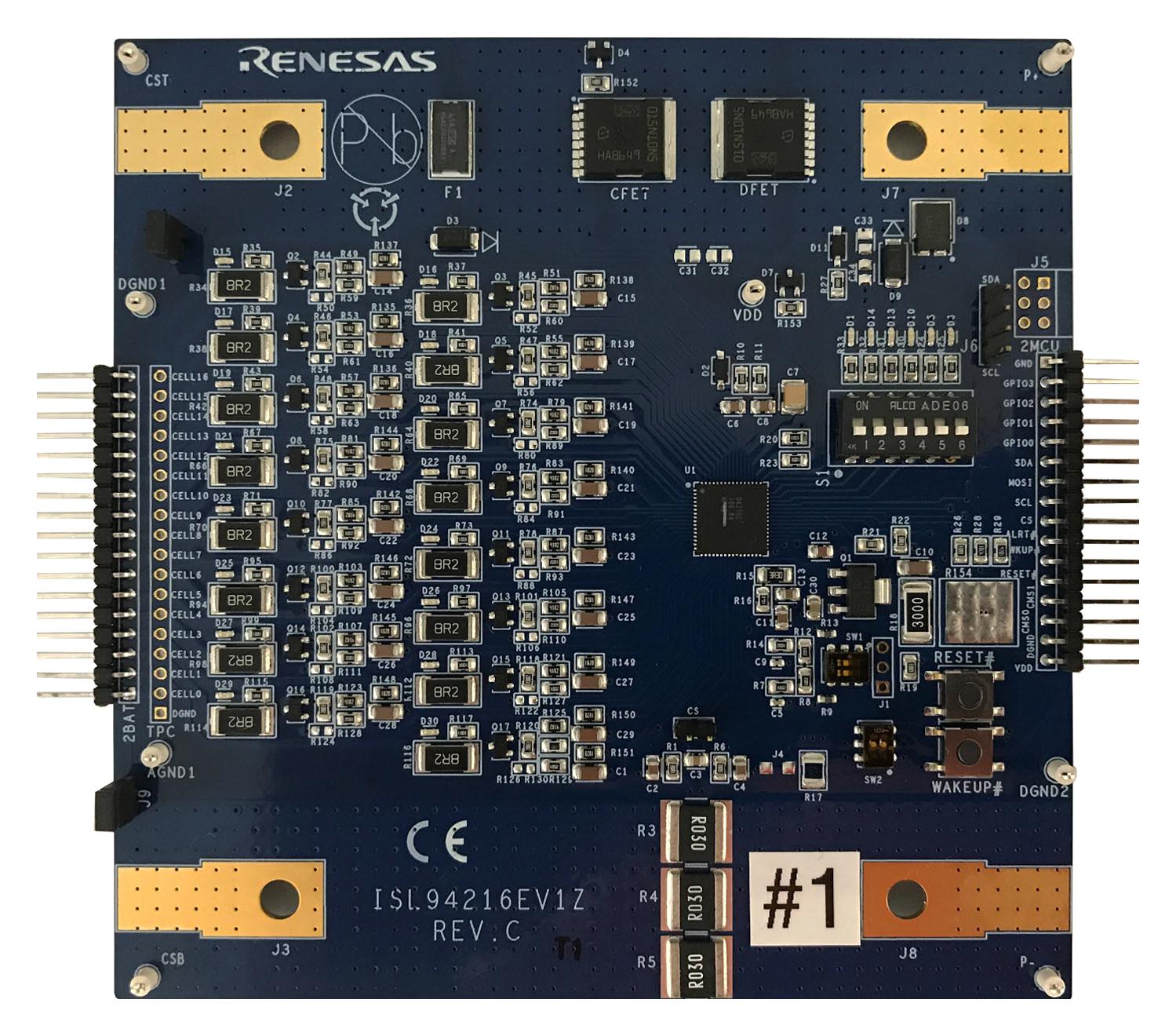 RENESAS ISL94216EVKIT1Z Kits De Desarrollo Para Gestión De Baterías