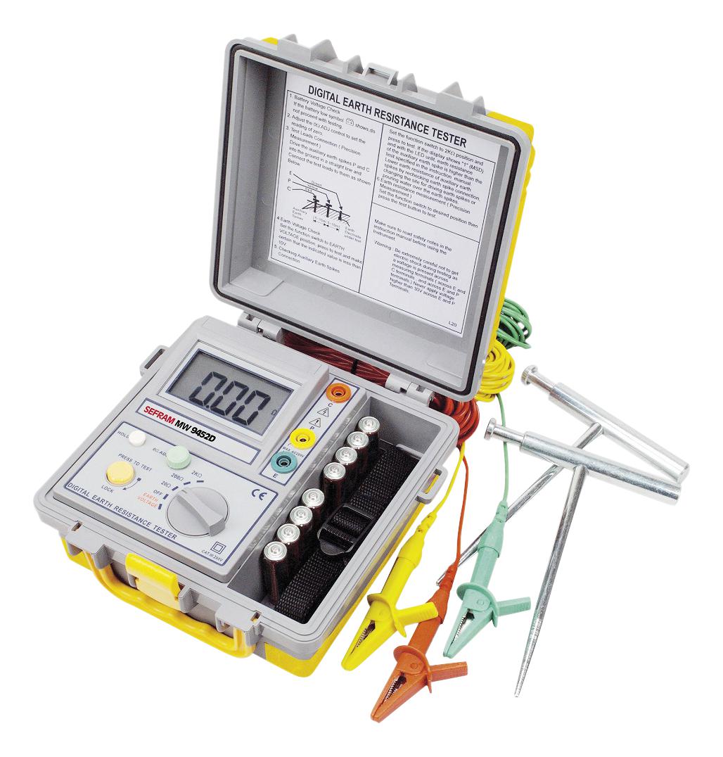 SEFRAM MW9452D Comprobadores De Resistencia De Tierra