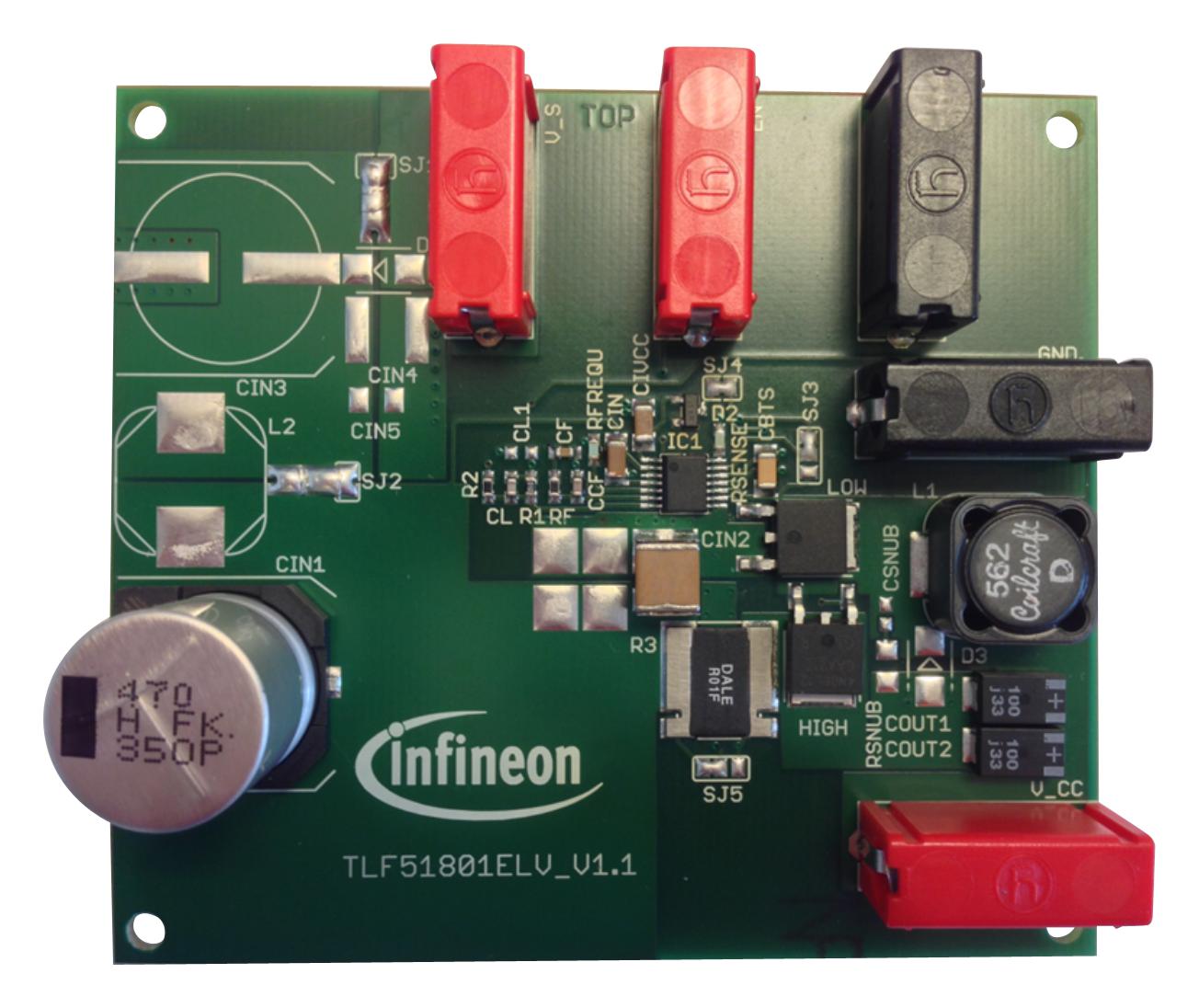 INFINEON DEMOBOARDTLF51801ELTOBO1 Kits De Desarrollo Para Gestión De Alimentación - DC / DC