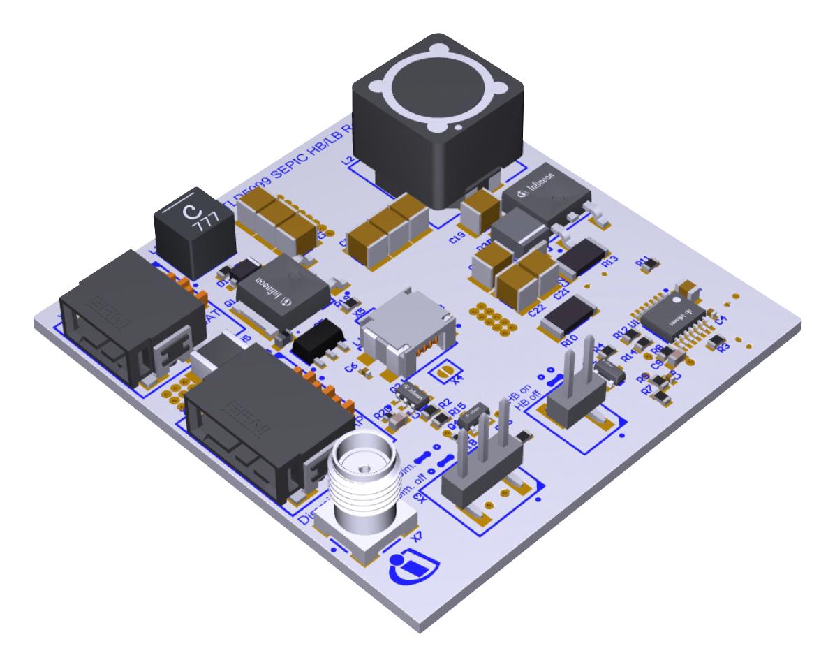 INFINEON LEDFRONTHBLBREFTOBO1 Kits De Aplicación Específica Y Diseño De Referencia