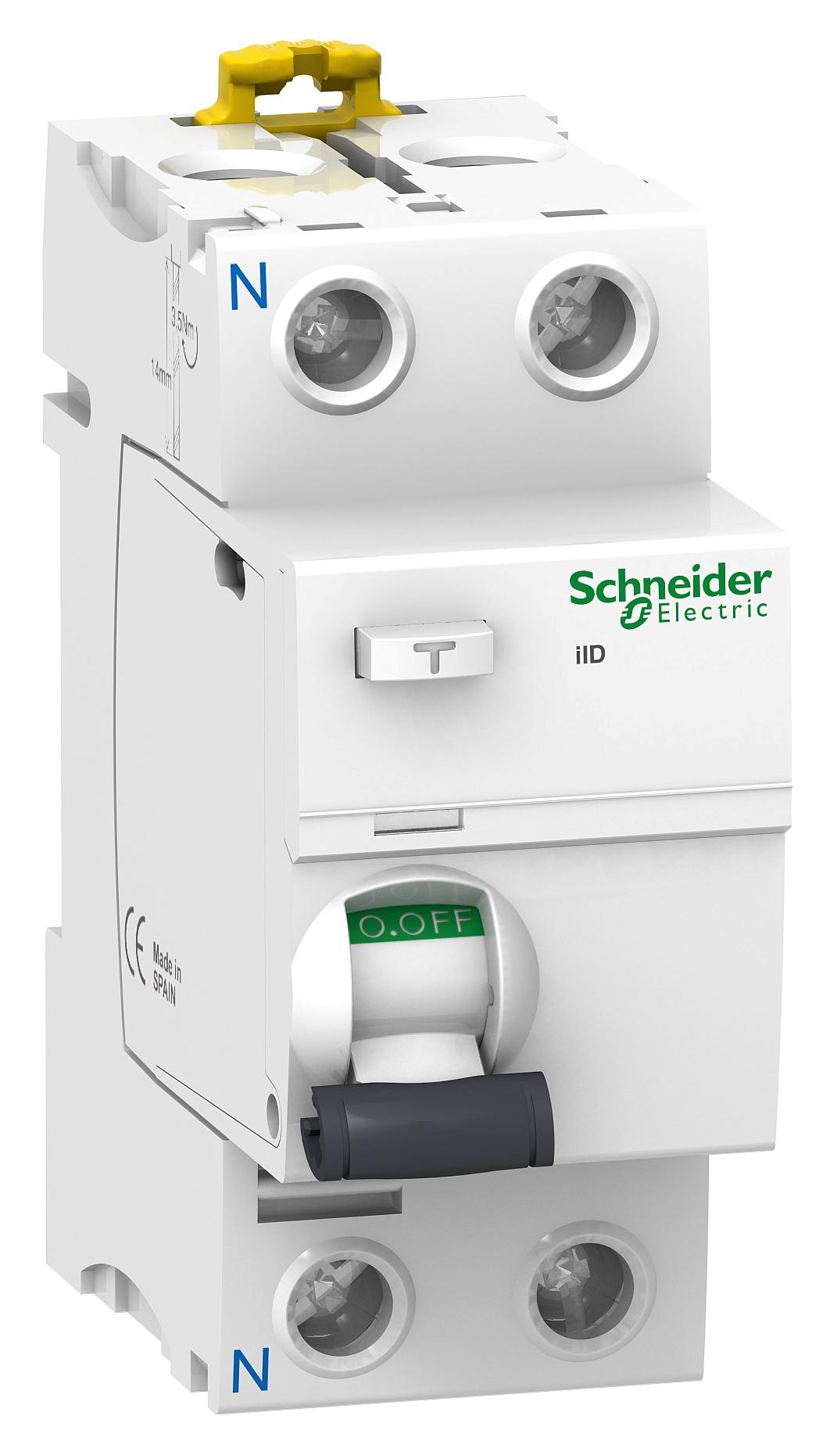 SCHNEIDER ELECTRIC A9R44263 Disyuntores RCBO, RCD, GFCI, AFDD