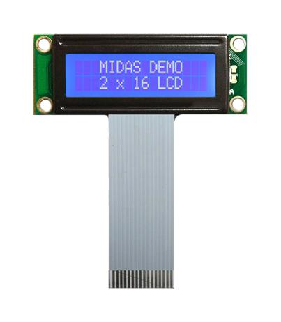 MIDAS DISPLAYS MC21603A6W-BNMLW-V2 Pantallas LCD Alfanuméricas