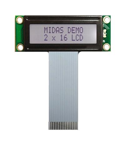 MIDAS DISPLAYS MC21603A6W-FPTLW-V2 Pantallas LCD Alfanuméricas