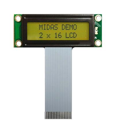 MIDAS DISPLAYS MC21603A6W-SPTLY-V2 Pantallas LCD Alfanuméricas