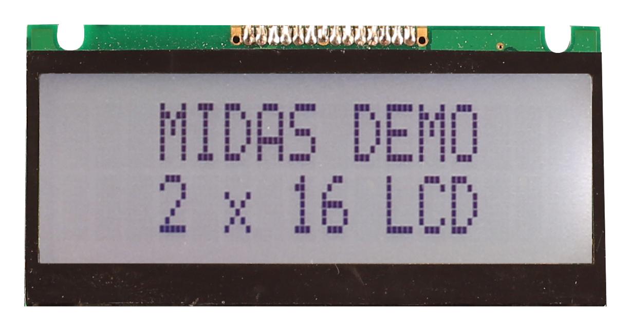 MIDAS DISPLAYS MC21605FA6WE-GPTLW Pantallas LCD Alfanuméricas