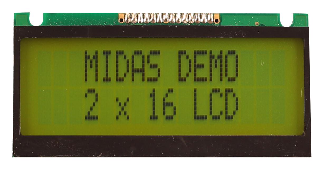 MIDAS DISPLAYS MC21605FA6WE-SPTLY Pantallas LCD Alfanuméricas