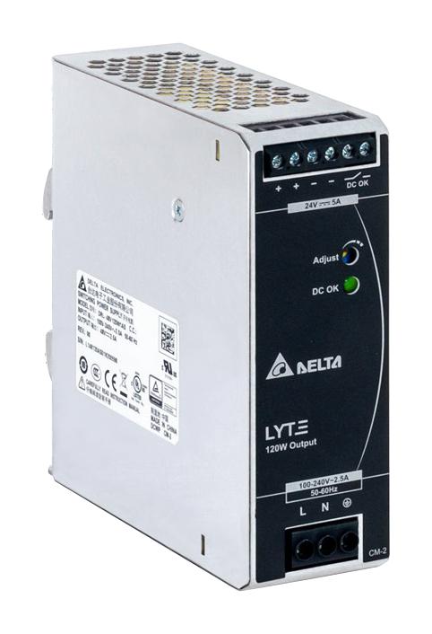 DELTA ELECTRONICS / POWER DRL-24V120W1AS Convertidores De Montaje En Carril DIN (AC / DC)