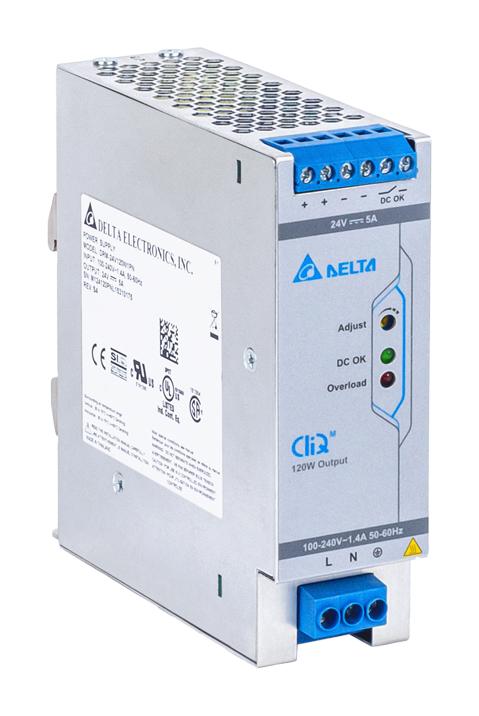 DELTA ELECTRONICS / POWER DRM-24V120W1PN Convertidores De Montaje En Carril DIN (AC / DC)