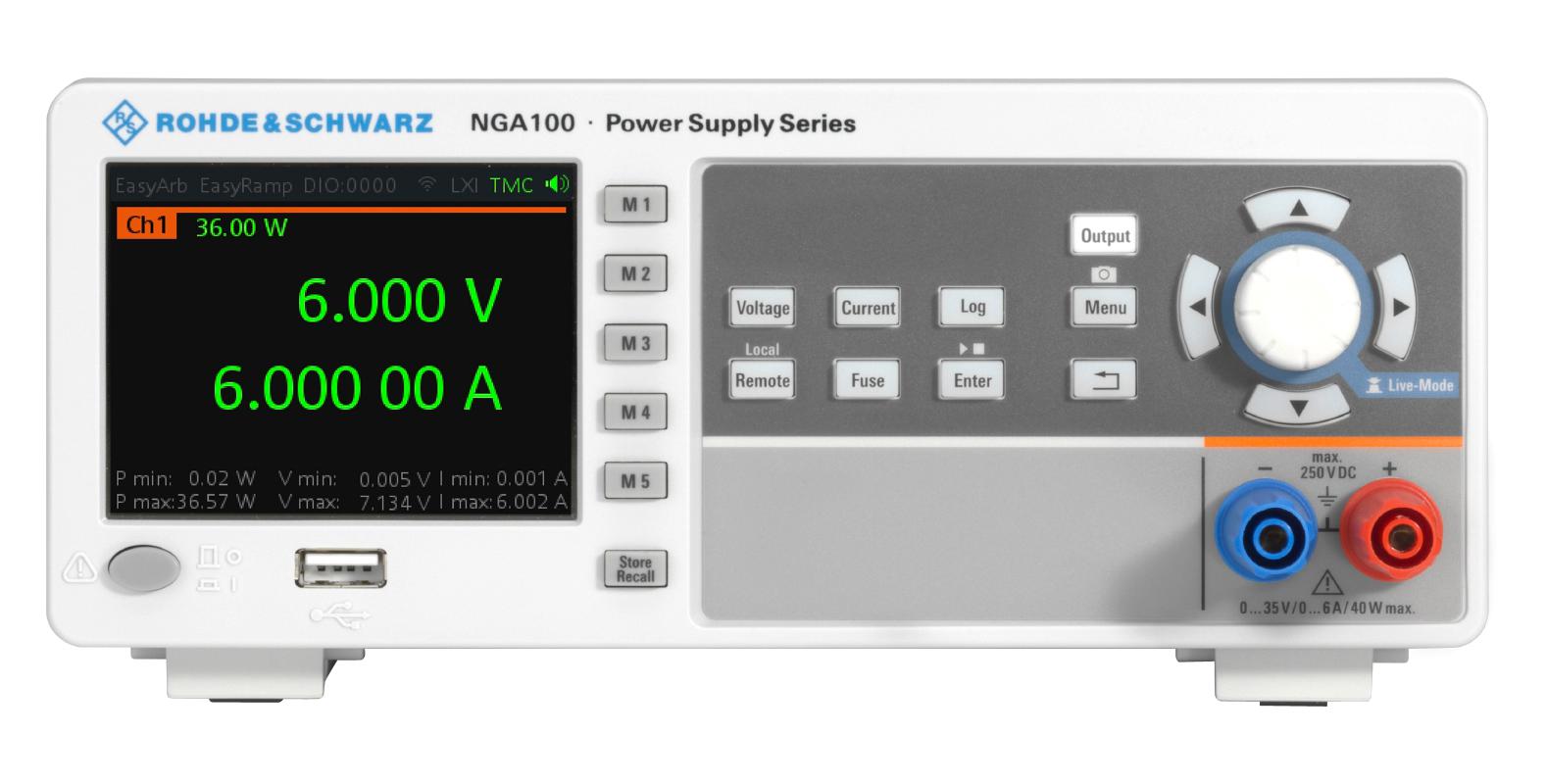 ROHDE & SCHWARZ R&S NGA101 Fuentes De Alimentación De Banco