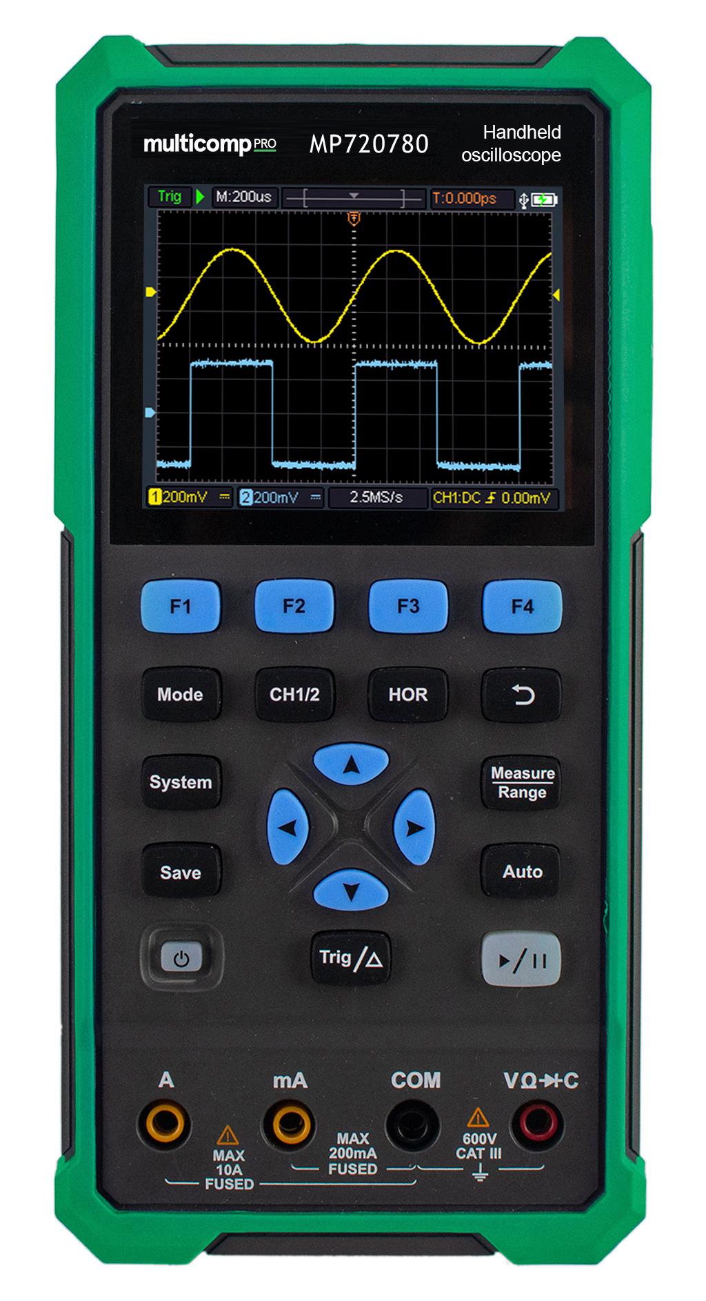 MULTICOMP PRO MP720780 Osciloscopios Portátiles