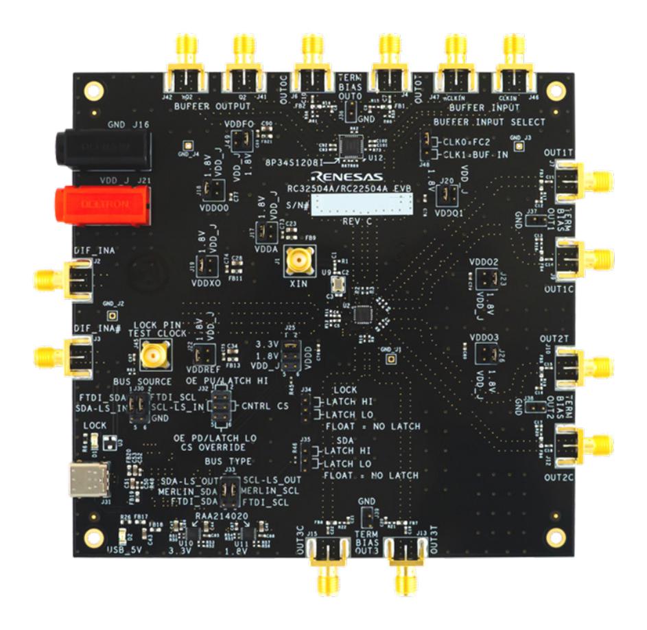 RENESAS RC32504A-EVKGNA#0 Kits De Desarrollo De Reloj Y Temporización