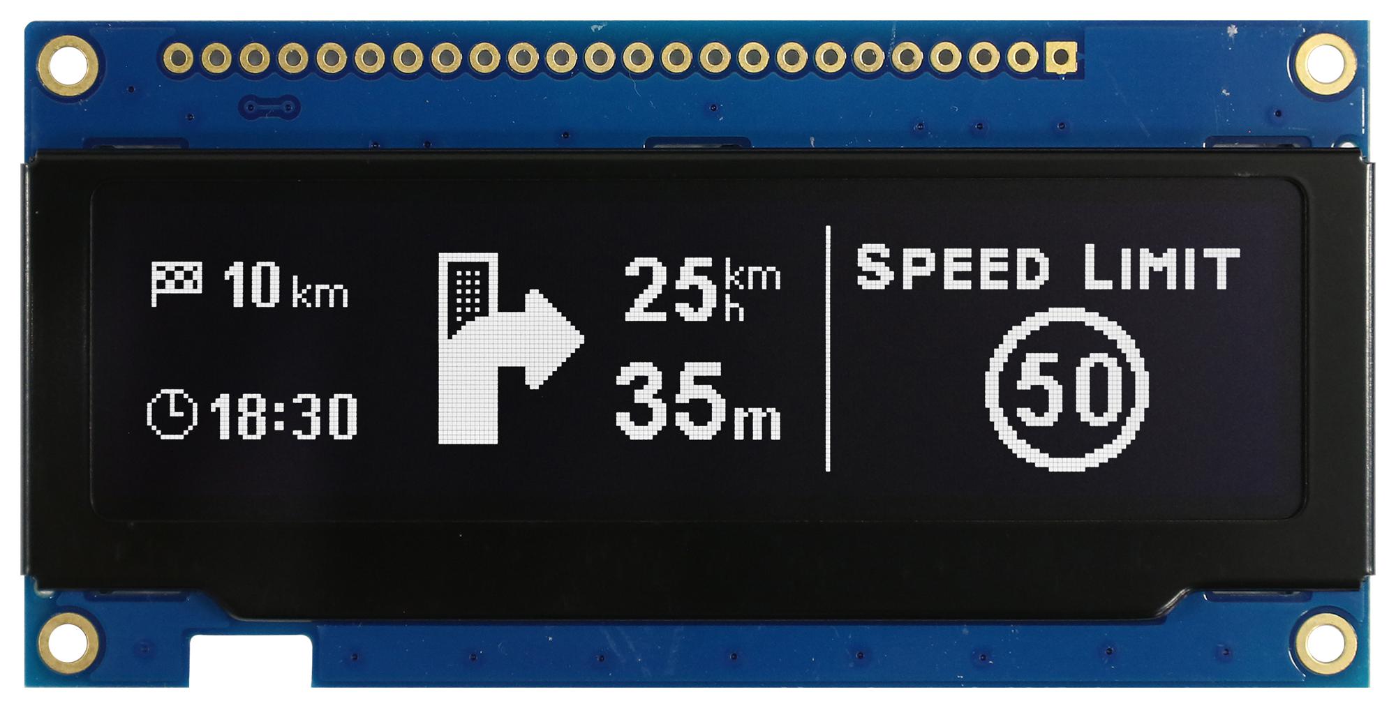 MIDAS DISPLAYS MDOB256064B1V-WM Pantallas OLED Gráficas