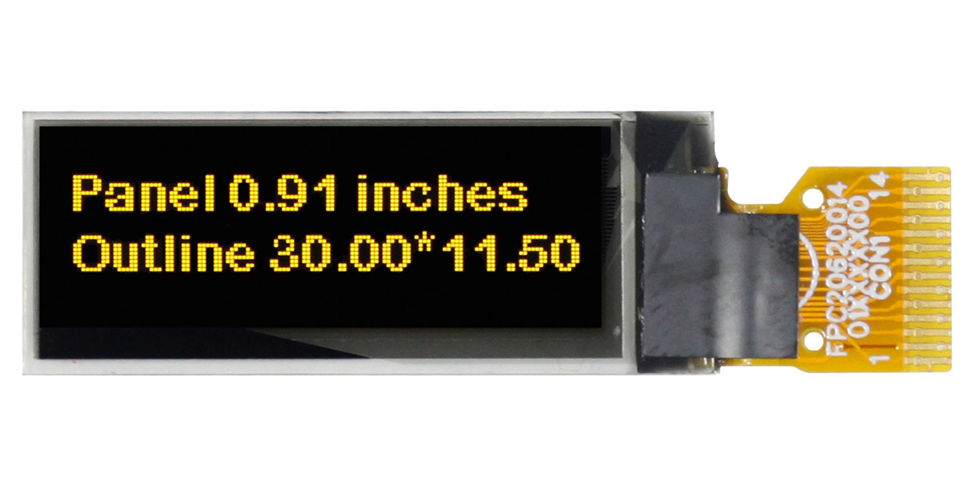 MIDAS DISPLAYS MDOG128032A1V-YI Pantallas OLED Gráficas