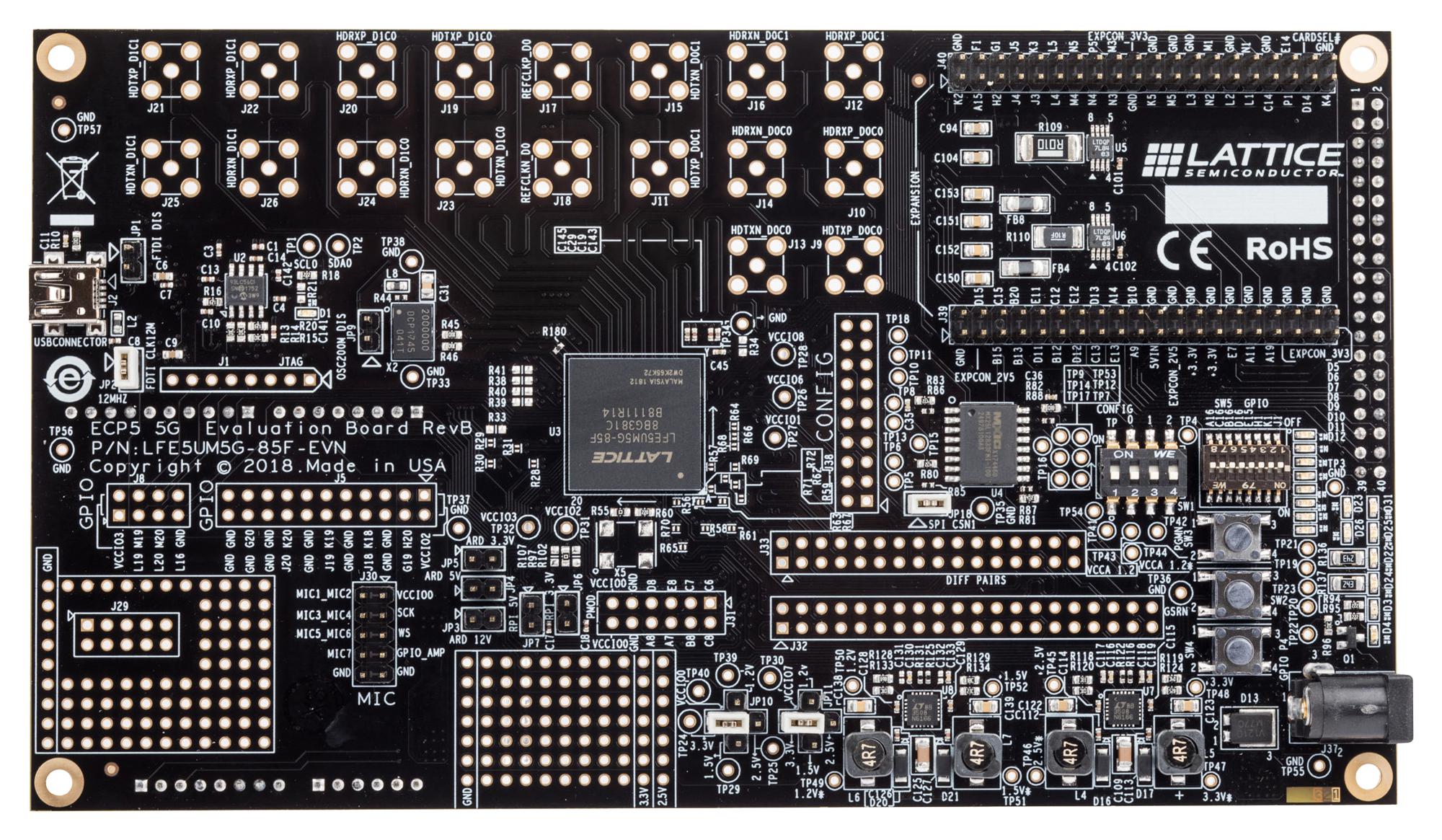 LATTICE SEMICONDUCTOR LFE5UM5G-85F-EVN Kits De Desarrollo Integrado - FPGA / CPLD