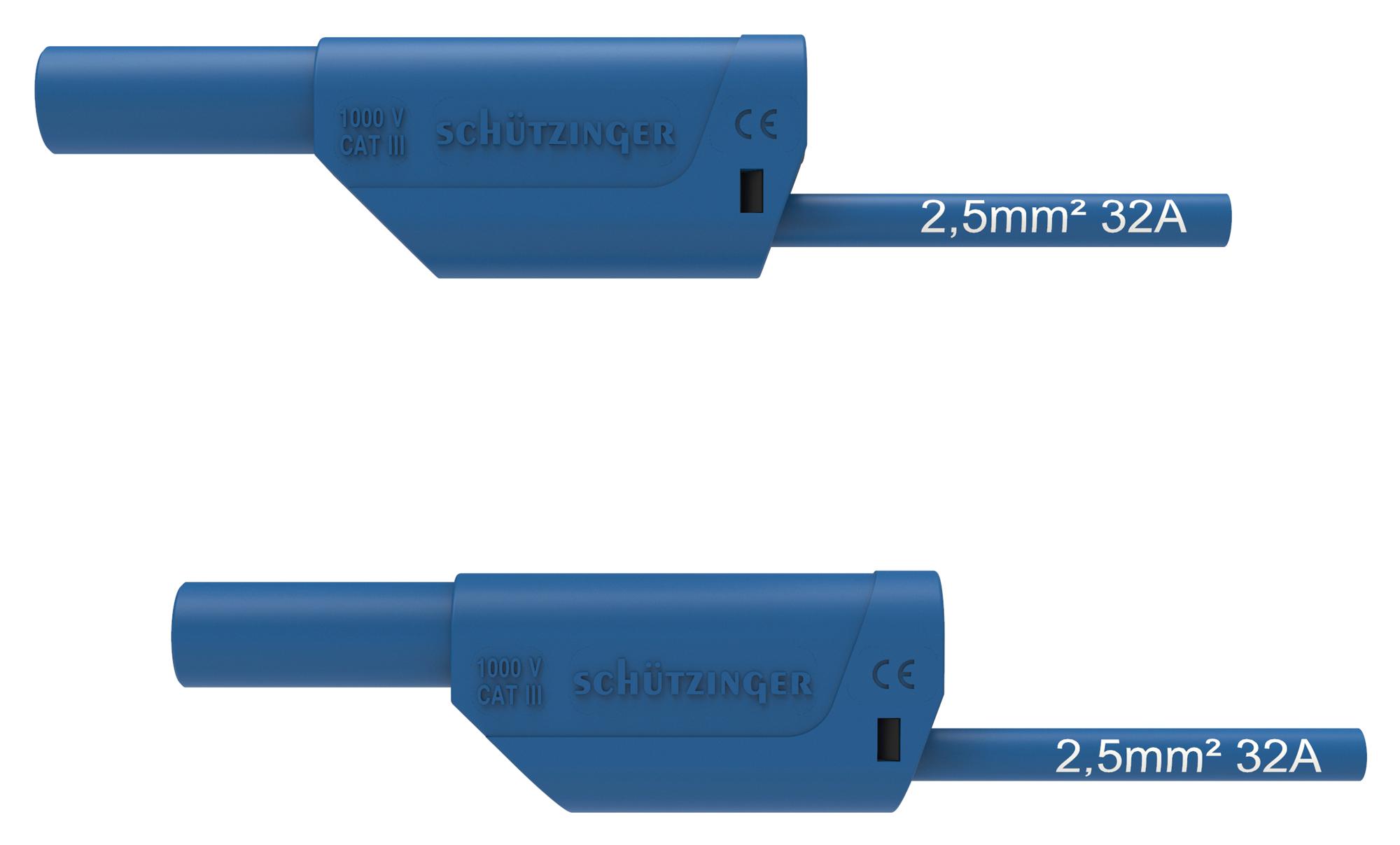 SCHUTZINGER DI VSFK 8700 / 2.5 / 200 / BL Cables De Conexión Para Prueba