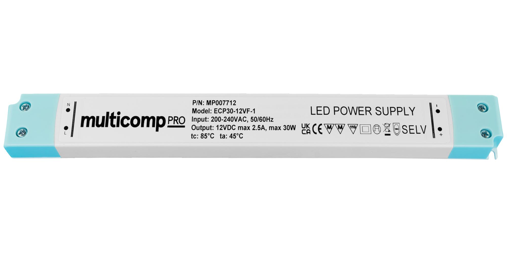 MULTICOMP PRO MP007712 Fuentes De Alimentación Para LED AC / DC