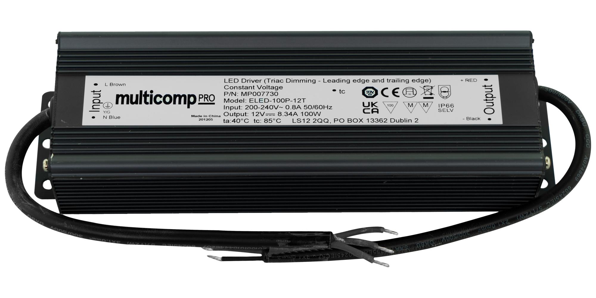 MULTICOMP PRO MP007730 Fuentes De Alimentación Para LED AC / DC