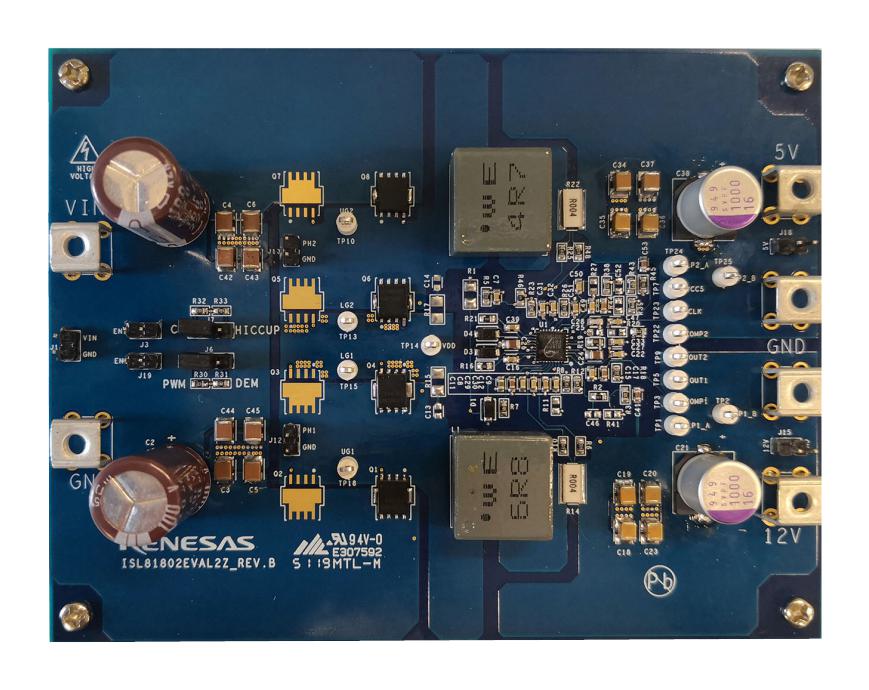 RENESAS ISL81802EVAL2Z Kits De Desarrollo Para Gestión De Alimentación - Controlador PWM