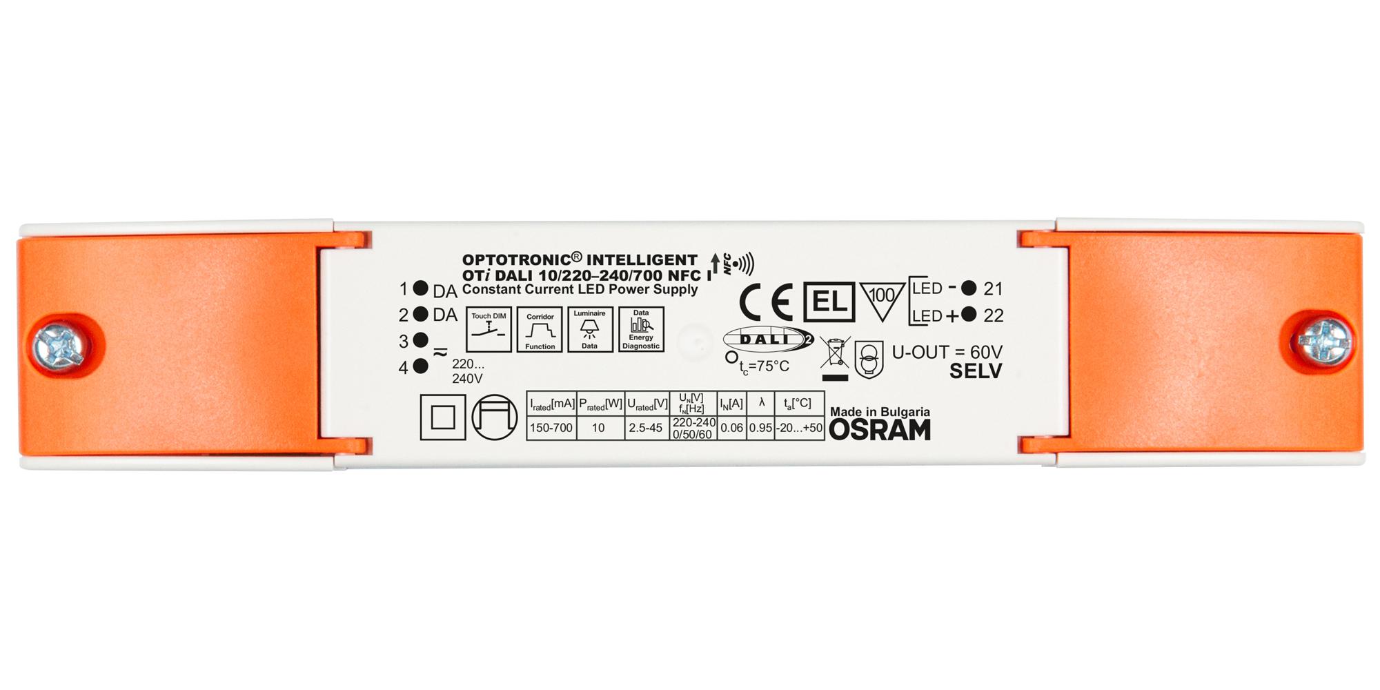 OSRAM OTI-DALI-10/220-240/700-NFC-I Fuentes De Alimentación Para LED AC / DC