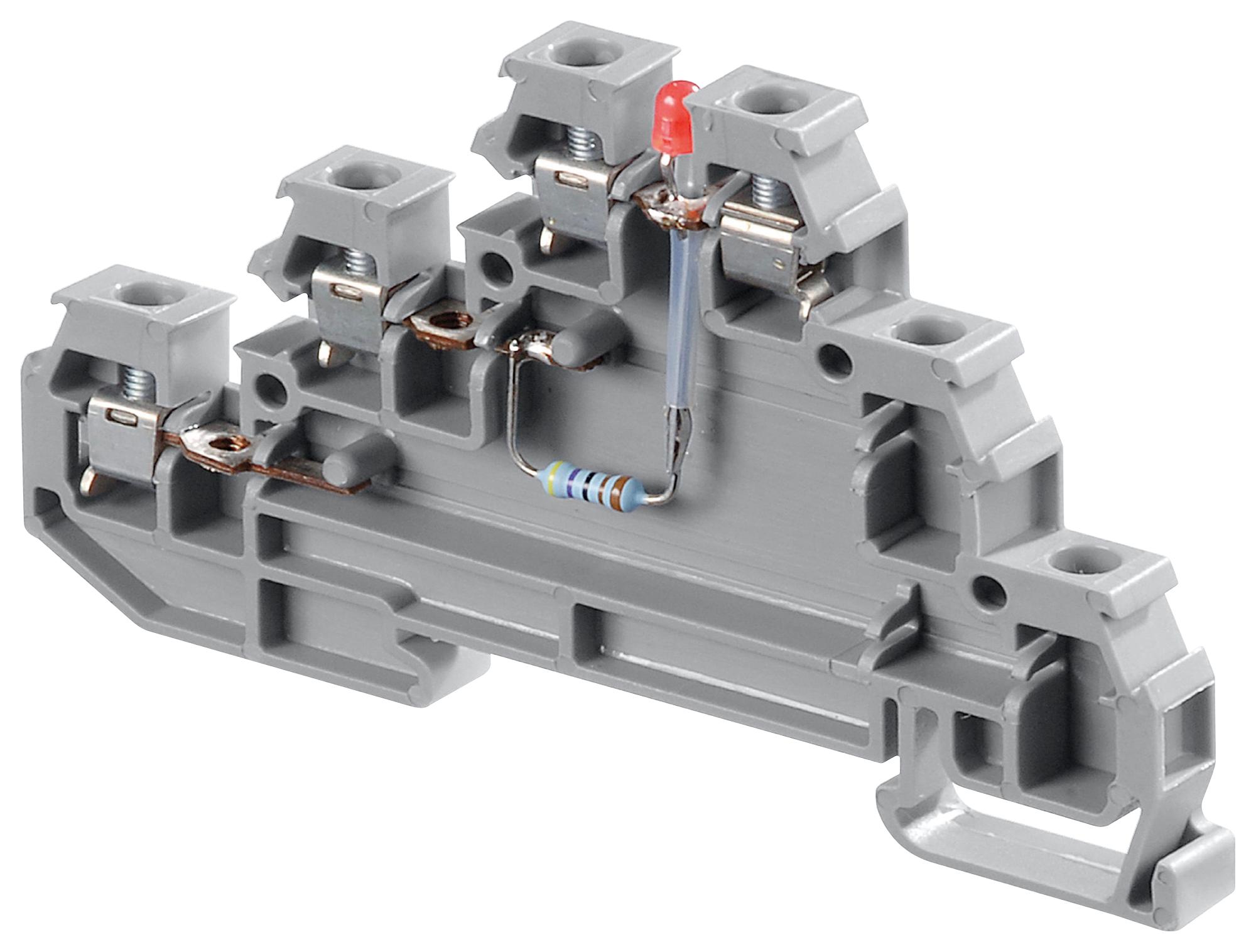 ENTRELEC - TE CONNECTIVITY 1SNA115537R0500 Bloques De Terminales Para Montaje En Carril DIN