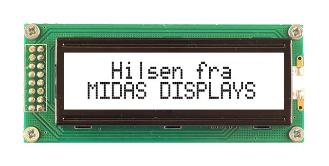 MIDAS DISPLAYS MC21605B6WM-FPTLW-V2 Pantallas LCD Alfanuméricas