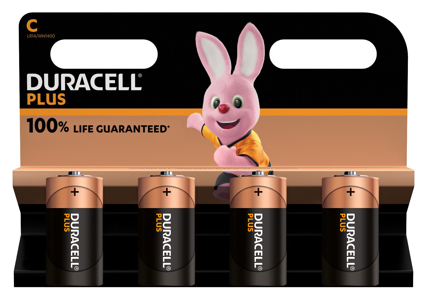 DURACELL MN1400 P4 +/PWR No Recargables