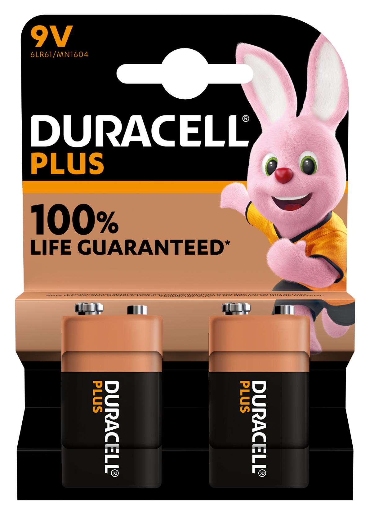 DURACELL MN1604 P2 +/PWR No Recargables