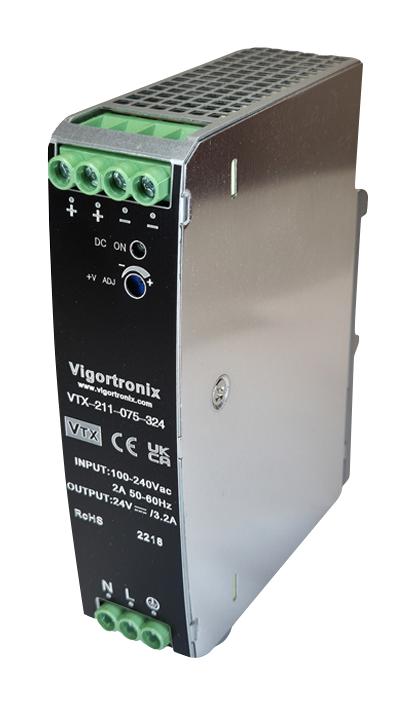 VIGORTRONIX VTX-211-075-324 Convertidores De Montaje En Carril DIN (AC / DC)