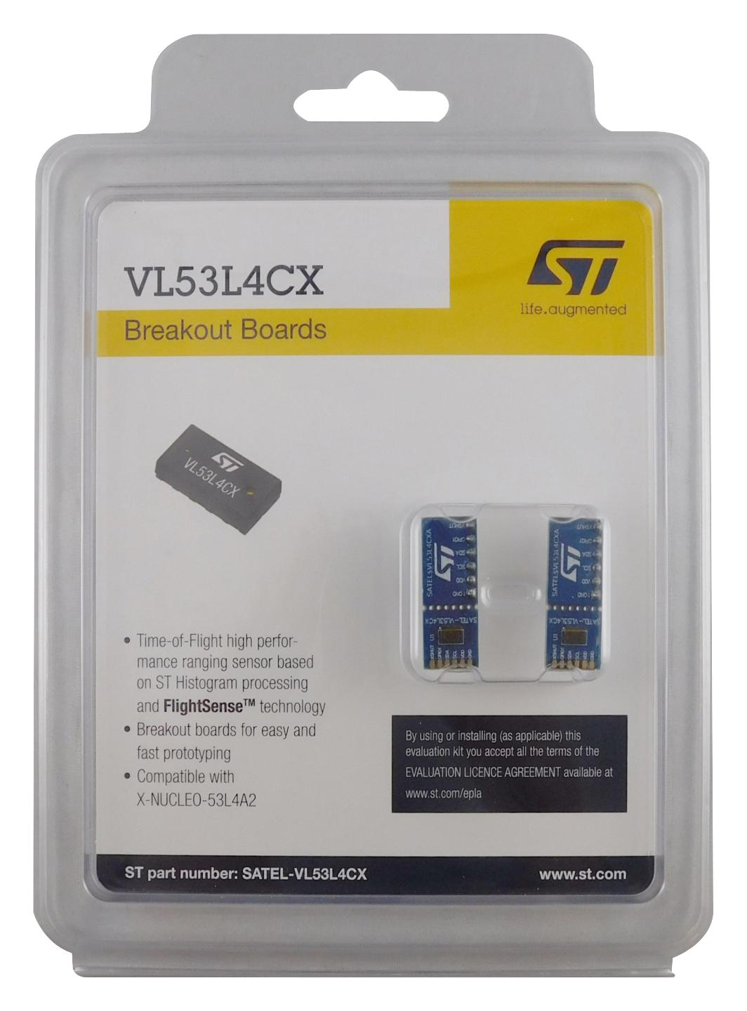 STMICROELECTRONICS SATEL-VL53L4CX Accesorios De Kits De Desarrollo Analógico