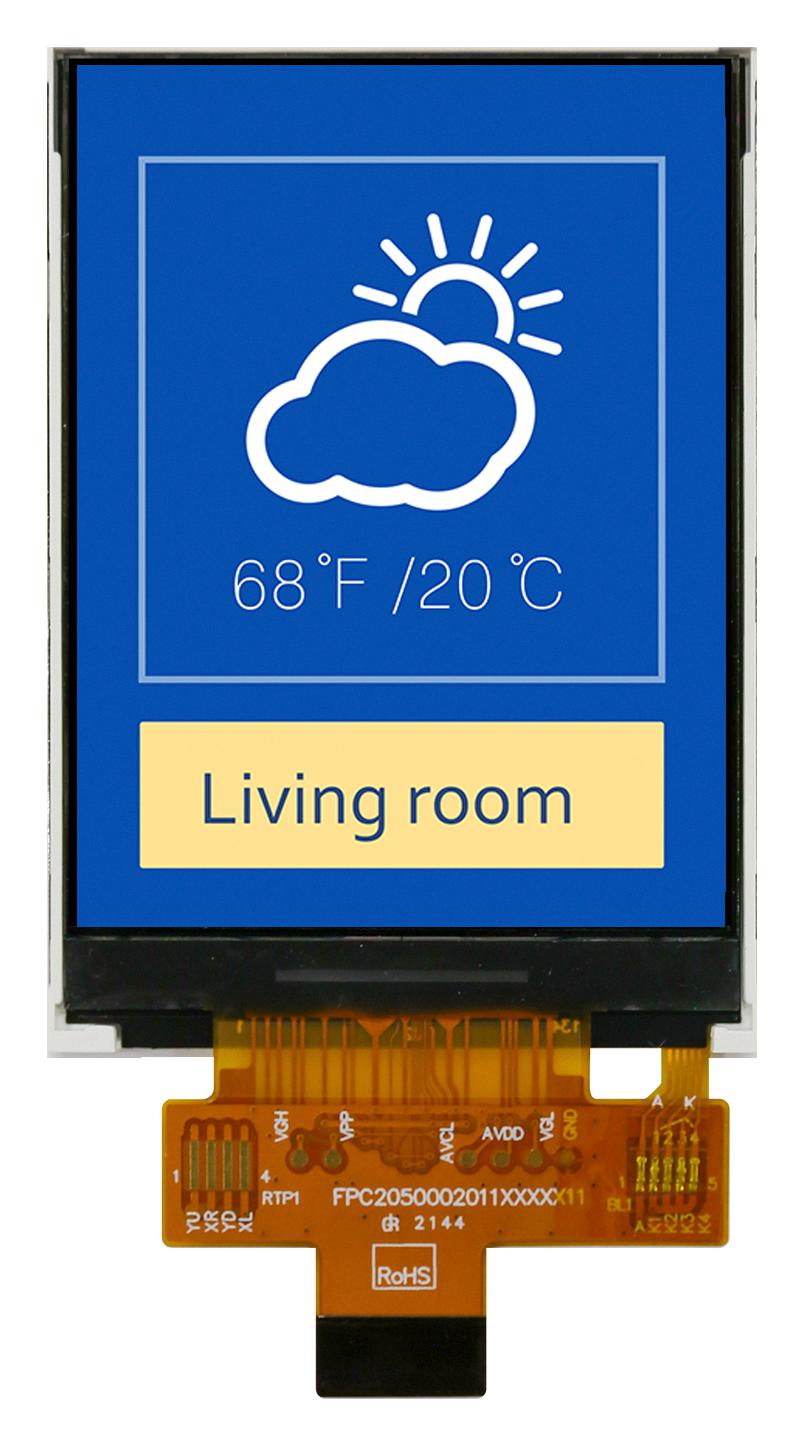 MIDAS DISPLAYS MDT0240A12SH-SPI Pantallas LCD De TFT